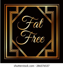 fat free design, vector illustration eps10 graphic 