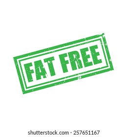 Fat Free, Grunge Stamp, Vector illustration