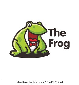 fat frog logo character template