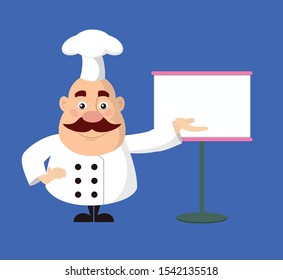 Fat Funny Chef - Showing on White Board