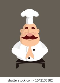 Fat Funny Chef - Sitting and Praying