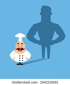 Fat Funny Chef - Standing in Positive Attitude