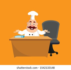 Fat Funny Chef - Talking with Hand Gesture