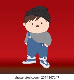a fat guy with a hip hop style might suit your character