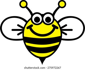 Fat happy bee