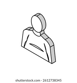 fat human with edema problem isometric icon vector. fat human with edema problem sign. isolated symbol illustration