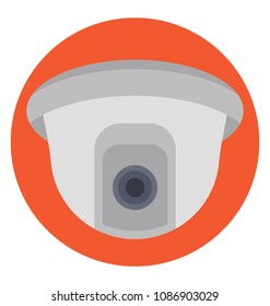 
Fat icon design of surveillance camera
