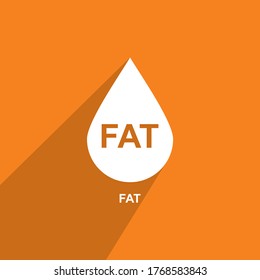 fat icon, health icon vector