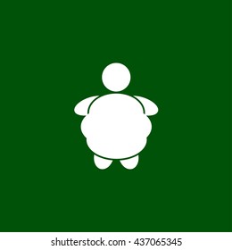 fat icon. overweight sign