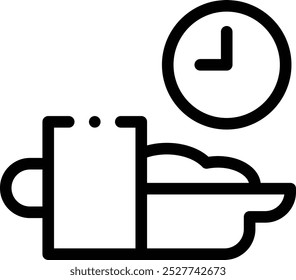 Icono de grasa. Diseño De Estilo Lineal Delgado Aislado Sobre Fondo Blanco