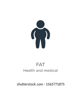 Fat icon vector. Trendy flat fat icon from health collection isolated on white background. Vector illustration can be used for web and mobile graphic design, logo, eps10