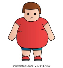 Fat illustration design element for website, applications, icon, component, printing, document, poster design.
