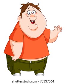 Cartoon Fat Boy Images Stock Photos Vectors Shutterstock