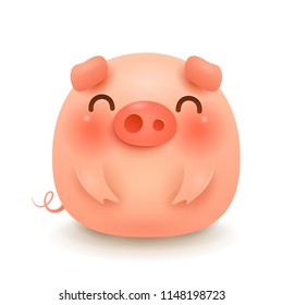 The Fat Little Pig. Chinese New Year. The year of the pig.