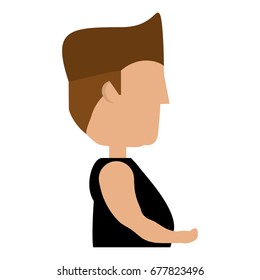 Fat man cartoon