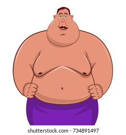 Funny Obese Cartoon Illustration Images, Stock Photos & Vectors