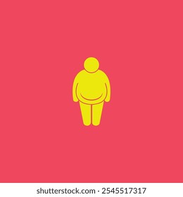 Fat Man Icon Vektorgrafik