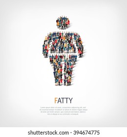 fat man people vector