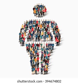 fat man people vector