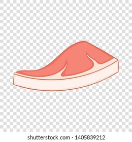 Fat meat icon. Cartoon illustration of fat meat vector icon for web