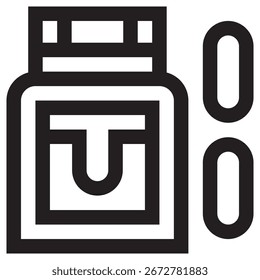 Icono de Vector moderno y gordo: Plantilla de símbolos de ilustración mínima para el diseño de interfaz de usuario del App móvil de Web
