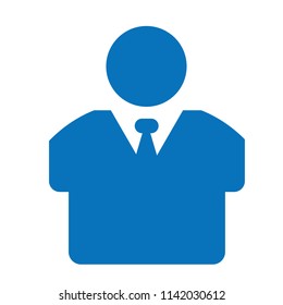 Fat office worker