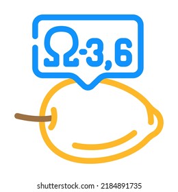 fat olive color icon vector. fat olive sign. isolated symbol illustration