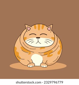 gato naranja gordo gato anaranjado perezoso