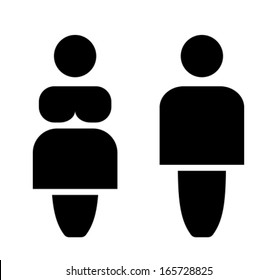 Fett-Menschen-Symbol