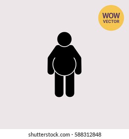 Fat Person Icon