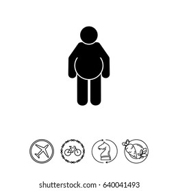Fat Person Icon