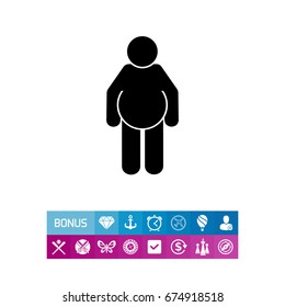 Fat Person Icon