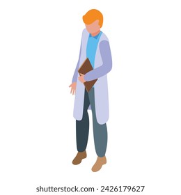 Problema de grasa icono médico vector isométrico. Enfermedad de la salud. Vida pasiva