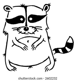 Fat Raccoon Stock Vector (Royalty Free) 2602232 | Shutterstock