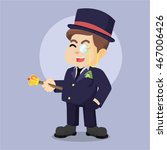 fat richman illustration character full colour