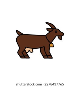 fat and stout brown goat