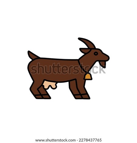 fat and stout brown goat