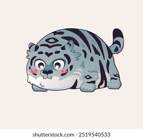 Tigre Gordo Tigre Blanco Lindo Kawaii