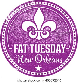 Fat Tuesday Mardi Gras Stamp