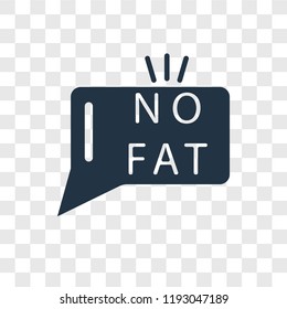 Fat vector icon isolated on transparent background, Fat transparency logo concept