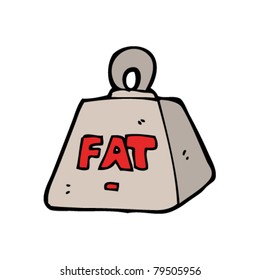 dibujos animados de peso gordo