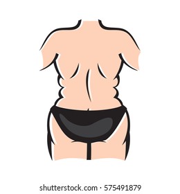Fat woman before weight loss