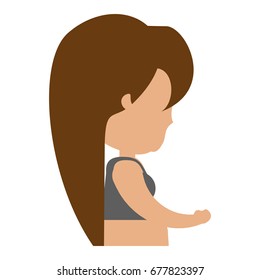 Fat woman cartoon