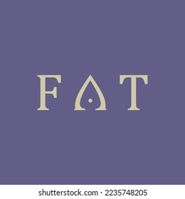 logotipo de palabra grasa, logotipo de marca de texto