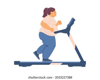 387 Fat woman on treadmill Stock Vectors, Images & Vector Art ...