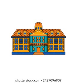 Fatahillah Museum with Vector Illustration