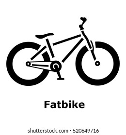 Fatbike icon. Simple illustration of fatbike vector icon for web