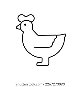 pollo gordo con alas y sin barba