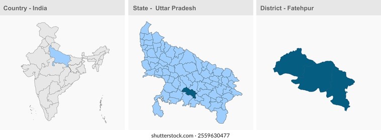 Fatehpur District map, Fatehur District, Uttar Pradesh State, Republic of India, Government of  Uttar Pradesh, Indian territory, Eastern India, politics, village, tourism