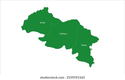 Fatehpur District Tehsil map, Fatehur District, Uttar Pradesh State, Republic of India, Government of  Uttar Pradesh, Indian territory, Eastern India, politics, village, tourism